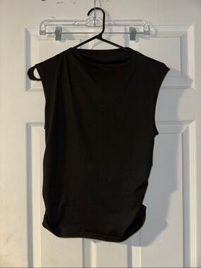 Sleek Black Sleeveless Top